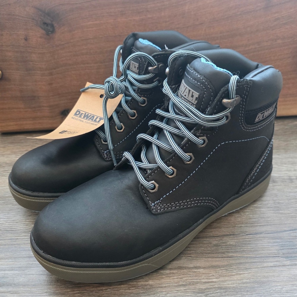 New DeWALT Black SFC Plasma ST Work Boots Women Steel Toe Safety 8.5W <3
